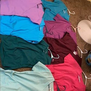 Multiple scrubs for sale. Size XS, S, M/L tops and 1 pant